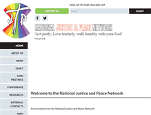 Tablet Screenshot of justice-and-peace.org.uk